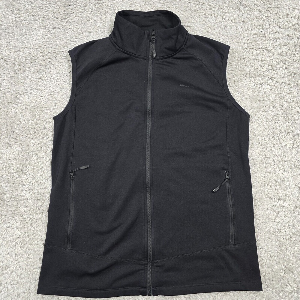 Rohan Fellside‎ Vest Mens Medium Black Full Zip Fleece Lined Outdoor Gorpcore